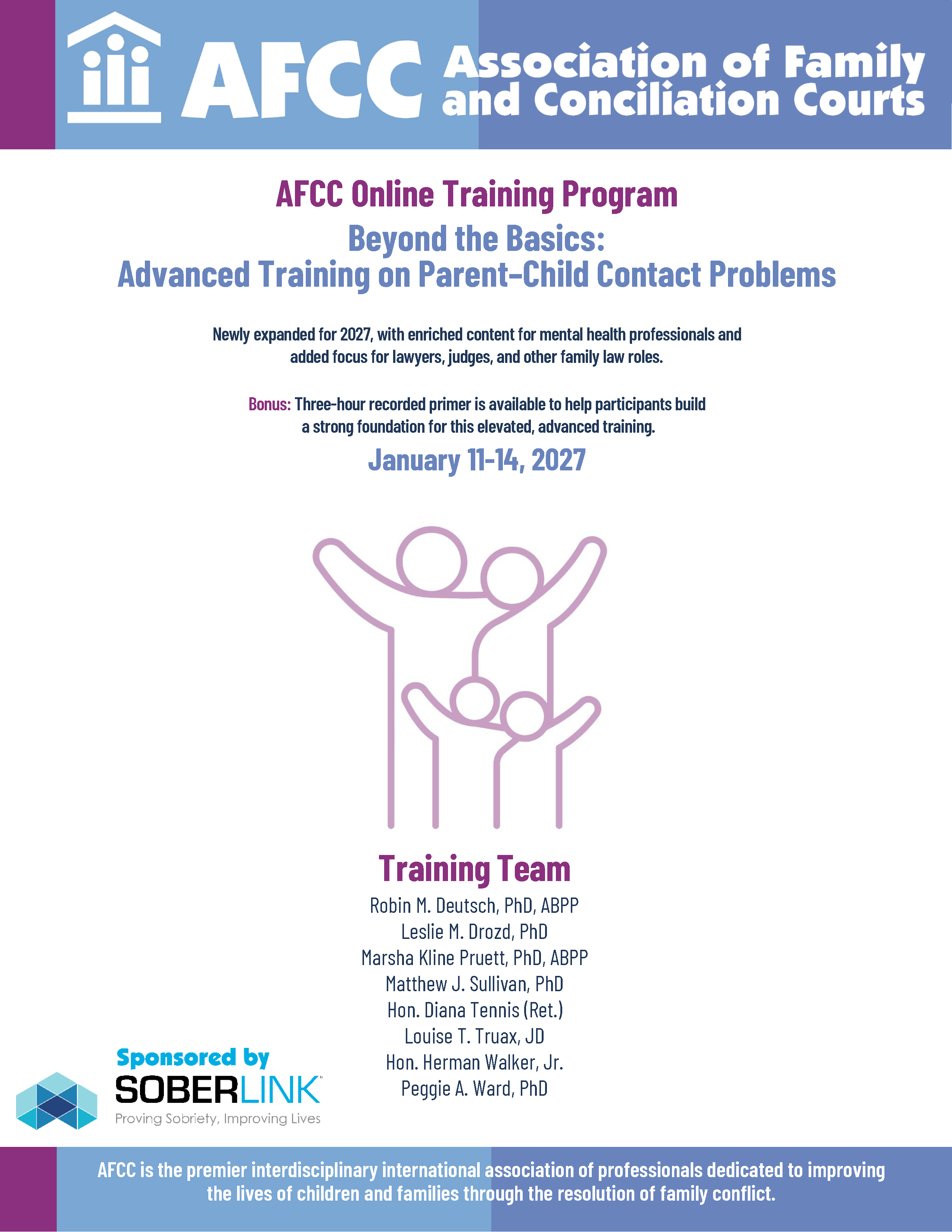 AFCC 2027 January Online Training Program > Training Schedule
